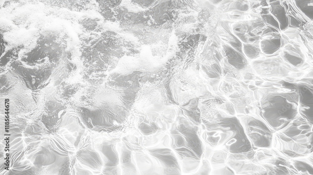 Poster closeup monochrome texture of water surface with ripples and reflections creating a serene and tranq