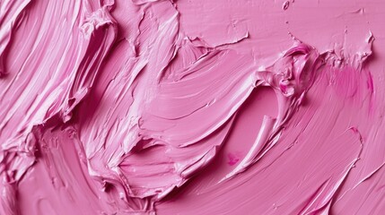 Obraz premium Vibrant Pink Paint Texture with Smooth Blending for Artistic Backgrounds and Creative Projects