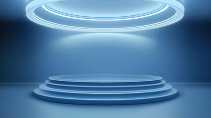 Obraz premium 3d render of a pedestal