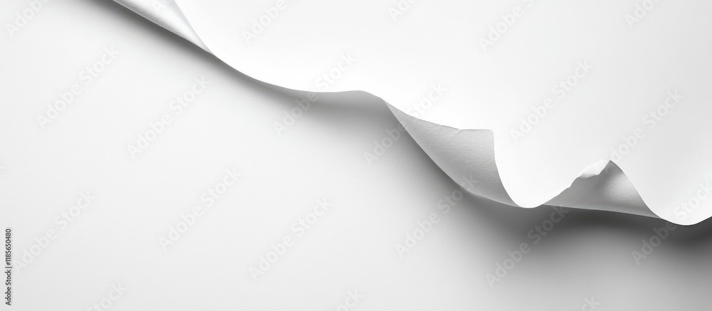 Poster blank white poster corner with soft texture and negative space for text or design use in minimalist 
