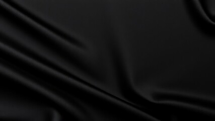 Fototapeta premium luxurious black jersey fabric texture background with soft and smooth surface, texture, fabric, luxury