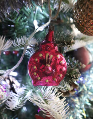 New Year's decor, Christmas tree decorations, old Soviet Christmas tree toys