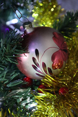 New Year's decor, Christmas tree decorations, old Soviet Christmas tree toys