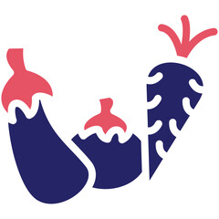 Vegetables vector icon illustration of Lifestyles iconset.