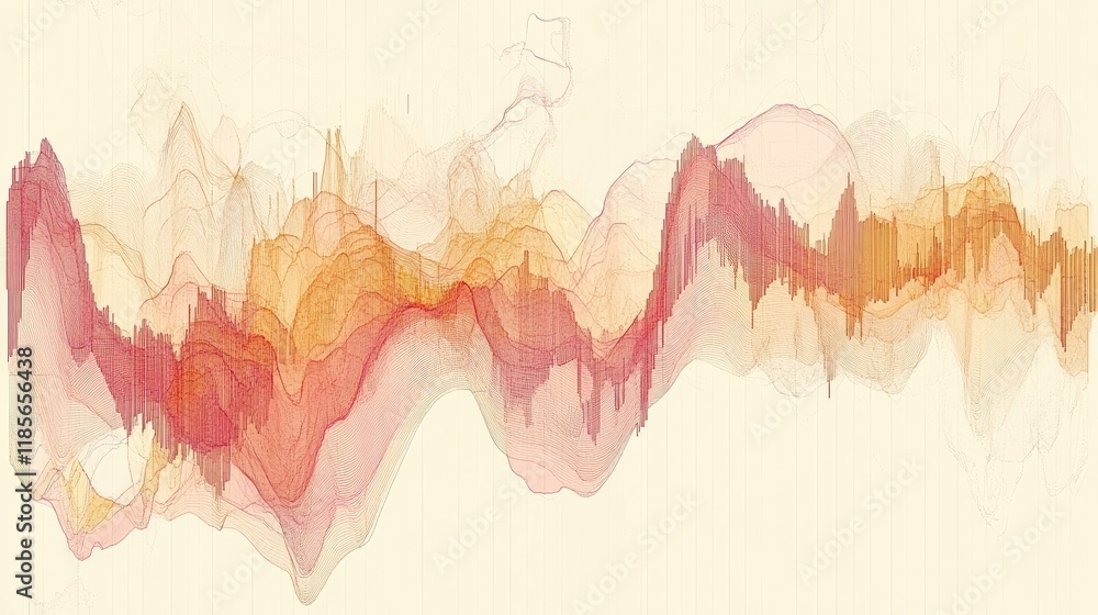 Poster a line graph illustrating stock price movements over a month, with clear data points and smooth curv
