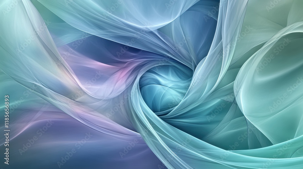 Poster dynamic swirling fabric abstract studio digital art soft textures close-up fluid motion design inspi
