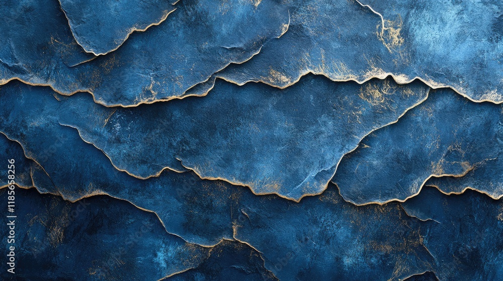 Poster elegant deep blue textured abstract watercolor background with gradient for design and artistic proj