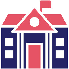 School vector icon illustration of Literature iconset.