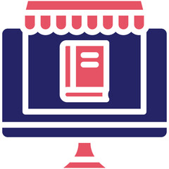 Online Book Store vector icon illustration of Literature iconset.