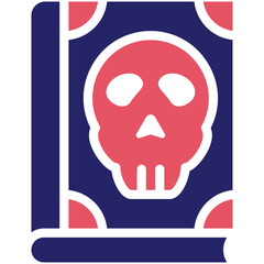 Literary Horror vector icon illustration of Literature iconset.