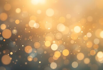 Golden Bokeh Lights: A Warm, Festive Abstract Background