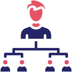 Organization vector icon illustration of Protesting and Civil Disobedience iconset.