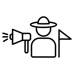 Tour guide icon