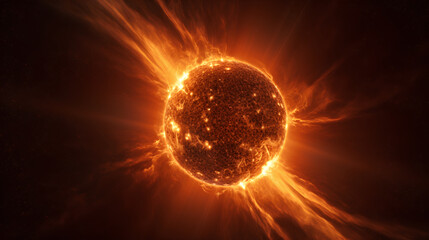 Fototapeta premium sun in the space
