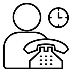 Full time service icon