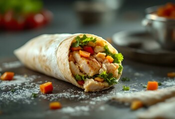 Savory Chicken Wrap: A Vibrant Culinary Delight