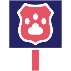 Animal Rights vector icon illustration of Protesting and Civil Disobedience iconset.
