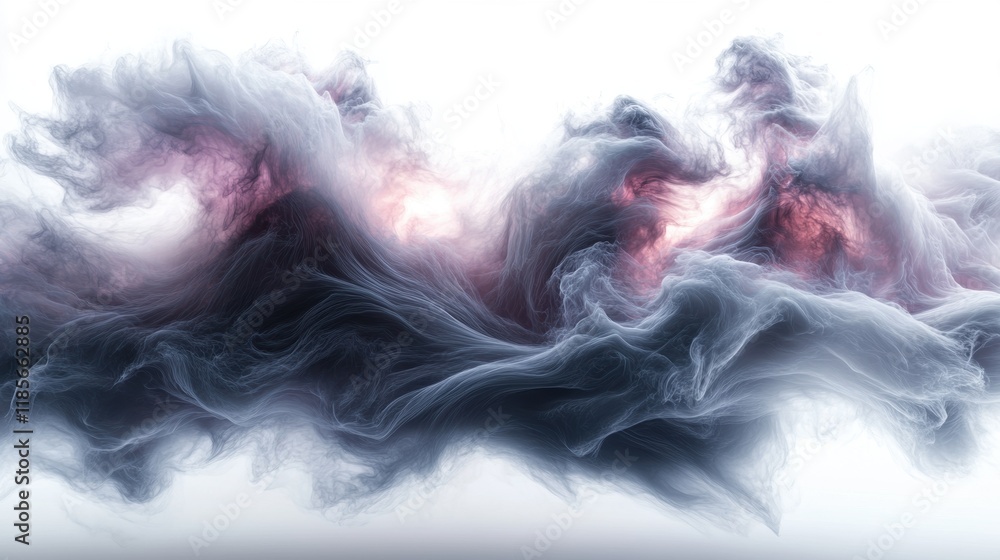 Poster dynamic abstract swirls of color artistic display digital art ethereal atmosphere close-up perspecti