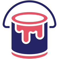 Paint Bucket vector icon illustration of Home Improvements iconset.