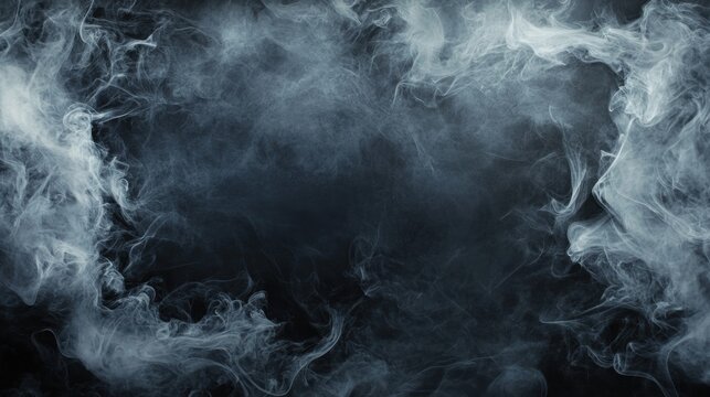 Mysterious smoke effects abstract space digital art dark environment artistic viewpoint visual concept