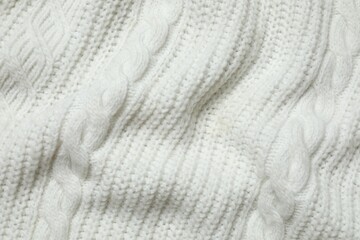 knitting fabric background, close-up view