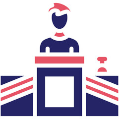 Reception vector icon illustration of Business & Economy iconset.