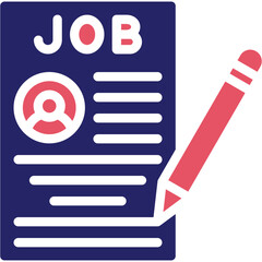 Job Description vector icon illustration of Human Resource iconset.