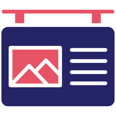 Banner vector icon illustration of Soccer iconset.