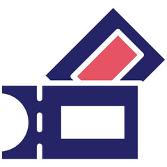 Tickets vector icon illustration of Soccer iconset.