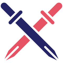 Swords vector icon illustration of Children Toys iconset.