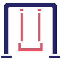 Swing vector icon illustration of Children Toys iconset.