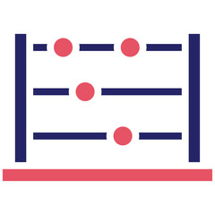 Naklejka premium Abacus vector icon illustration of Children Toys iconset.