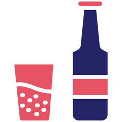 Drinking vector icon illustration of Party and Celebration iconset.