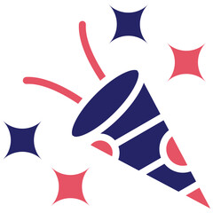 Confetti vector icon illustration of Party and Celebration iconset.