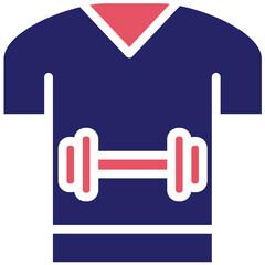 Tshirt vector icon illustration of Pilates iconset.