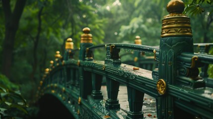 Ornamental Bridge: A scenic, aesthetically pleasing bridge, often featured in photographs as it enhances the natural beauty of the area, making it a popular photo spot.
