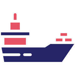 Ship vector icon illustration of Coastline iconset.