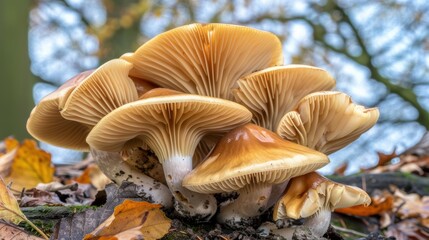Mushroom shown on a simple background, amazing mushroom design. Background mild, mushroom conspicuous.