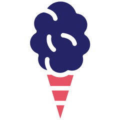 Cotton Candy vector icon illustration of Festa Junina iconset.