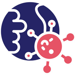 Epidemic Outbreak vector icon illustration of Infectious Diseases iconset.