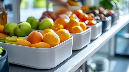 Modular storage room featuring stackable drawers and a visually appealing color coded arrangement of various food items office supplies or household goods for efficient organization and display