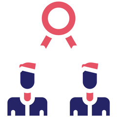 Friendship Badge vector icon illustration of Friendship iconset.