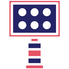 Stadium Lights vector icon illustration of Rugby iconset.