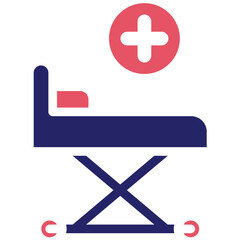 Obraz premium Stretcher vector icon illustration of Rugby iconset.