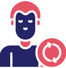 Customer Retention vector icon illustration of Business Analytics iconset.
