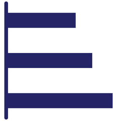 Obraz premium Alignment vector icon illustration of Business Analytics iconset.