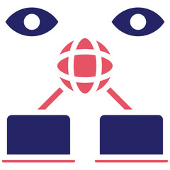 Network Monitoring vector icon illustration of Networking iconset.