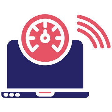 Network Latency vector icon illustration of Networking iconset.