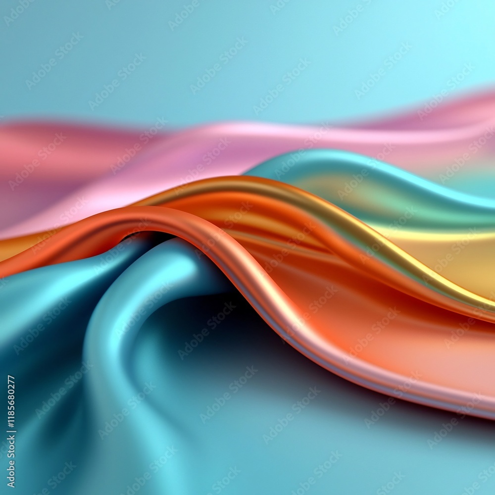 Poster mesmerizing holographic foil background with shimmering iridescent hues prismatic refracting pattern