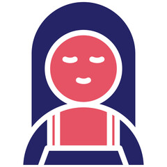 Nanny vector icon illustration of Cleaning and Dusting iconset.